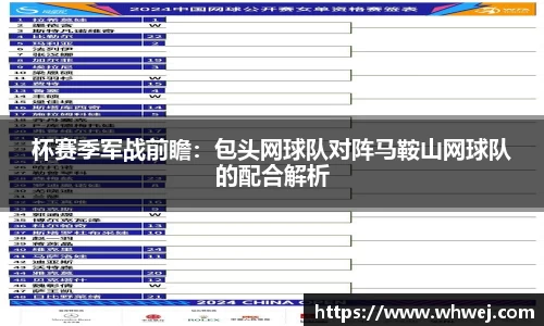 杯赛季军战前瞻：包头网球队对阵马鞍山网球队的配合解析
